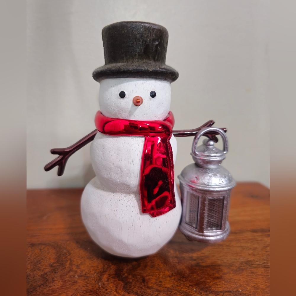 Wallflower‎ Snowman Bath & Body Works Christmas Lantern Night Light NWT